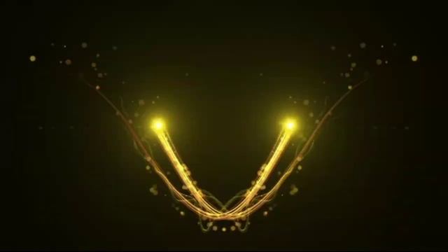 Golden light trail green screen video effect | Green screen golden particles effect смотреть онлайн
