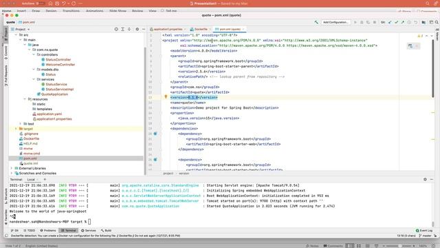 Day 8 : containerize spring boot application using docker file - create project using Golang & Java смотреть онлайн
