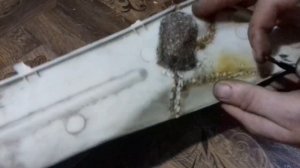 как паять пластик на скутере