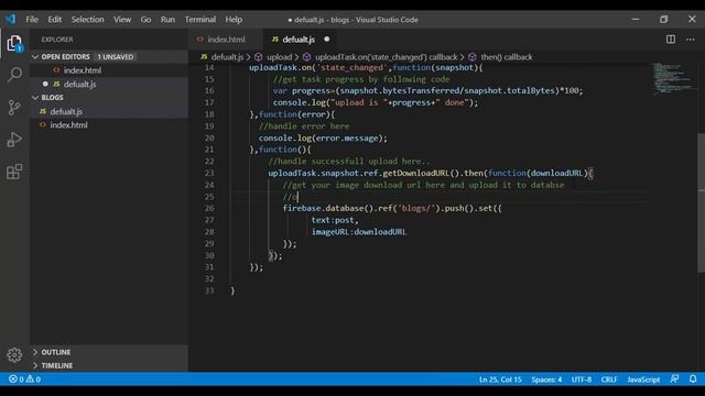 Firebase Web : Blogging system using Firebase | Firebase Storage and Database смотреть онлайн