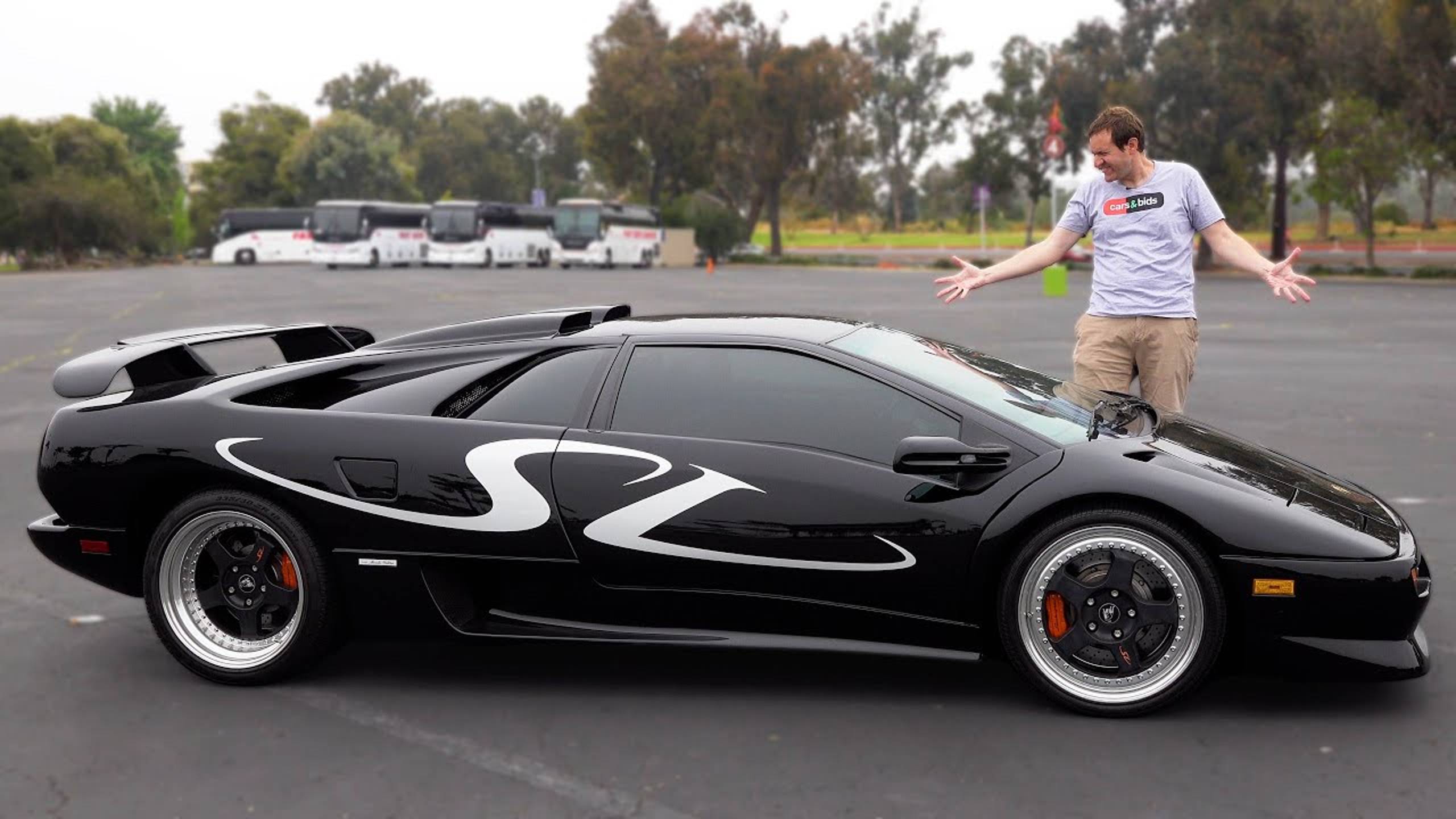 Lamborghini Diablo SV 1998, это безумный автомобильный идол за $600,000 смотреть онлайн