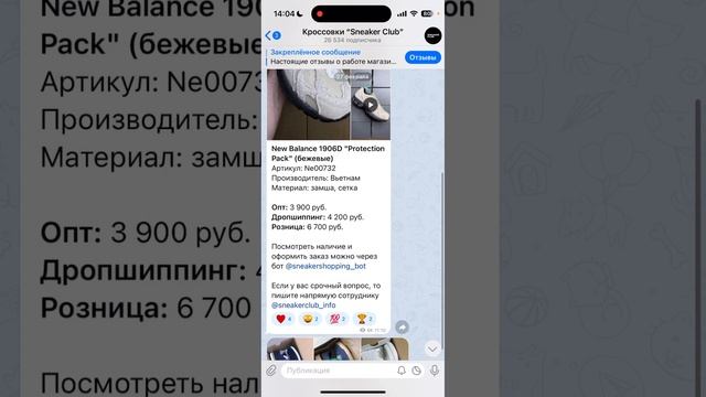 Как открыть магазин кроссовок по дропшиппингу в Телеграм? Видео для новых партнеров! смотреть онлайн