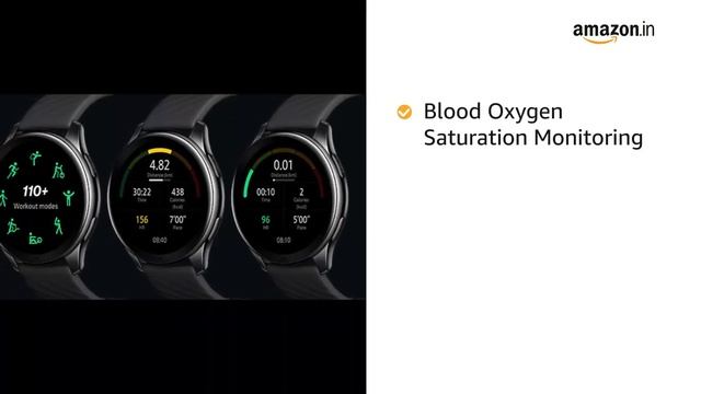 OnePlus Watch Midnight Black: 46mm dial, Warp Charge, 110+ Workout Modes, Smartphone Music смотреть онлайн