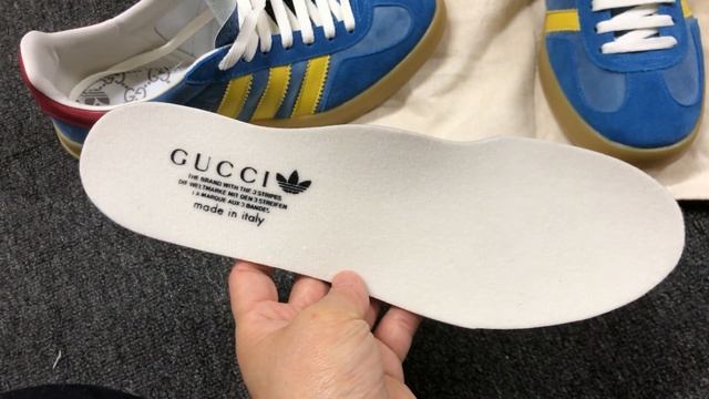 Adidas X Gucci Gazelle Blue Review смотреть онлайн