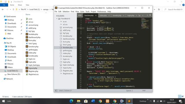 Membuat Form Login dan Register terkoneksi ke Mysql dengan PHP смотреть онлайн