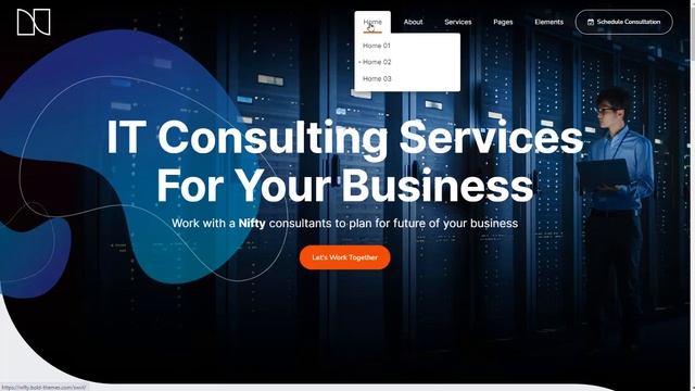 Nifty – Business Consulting WordPress Theme смотреть онлайн