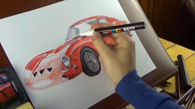 FERRARI, Vintage --Pencil Drawing Time Lapse-- смотреть онлайн