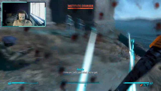 Can You Beat Fallout 4 Survival With Melee Weapons LIVE Part 9 смотреть онлайн