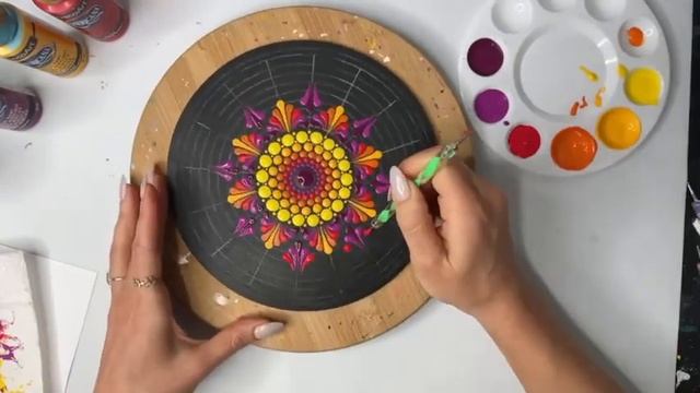 Sunset Palette | Kaleidoscope Pattern | Mandala Art | Thoughtful Dots смотреть онлайн