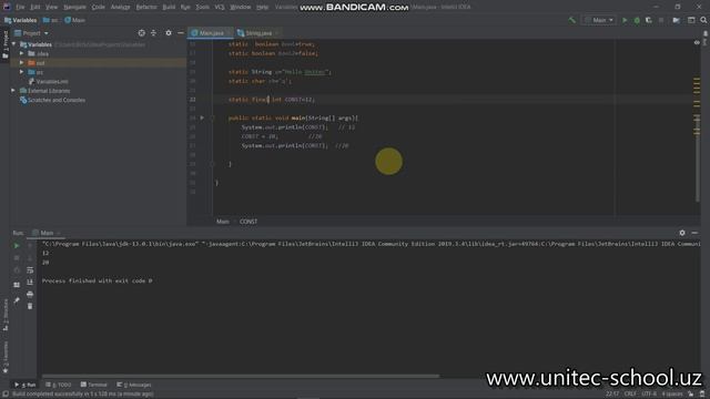 6 - Java Dasturlash tili. Konstanta смотреть онлайн