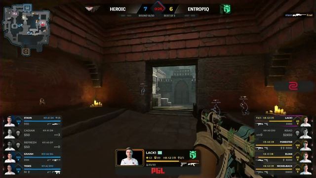 [HIGHLIGHTS] Heroic vs Entropiq – Map 1 Ancient - PGL Major 2021 - Challengers - Day 3 смотреть онлайн