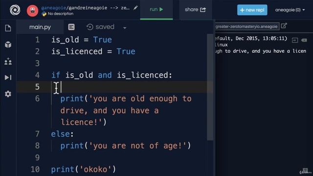 18.3 Indentation In Python смотреть онлайн