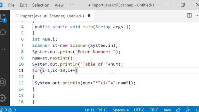 Core Java Practical | Practical 1 a Java Basics | multiplication table | Sybscit Practical Manual смотреть онлайн