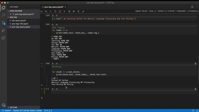 POS Tagging, Chunking, Dependency Parsing (Python & Spacy) смотреть онлайн