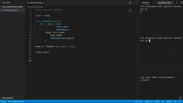 #3 ROS PYTHON ANONYMOUS NODE TUTORIAL [ROS BEGINNERS] смотреть онлайн