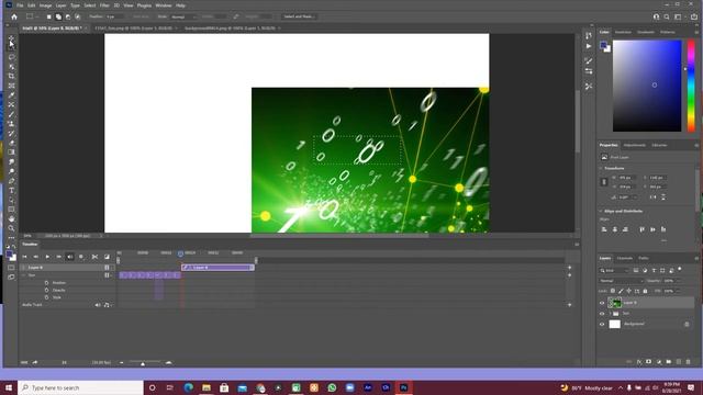 Simple Animation via Photoshop 2021 - Intro Lesson - Save / Export as Gif or Mp4 смотреть онлайн