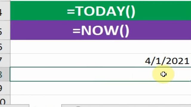 Today() & Now() Functions in Excel смотреть онлайн