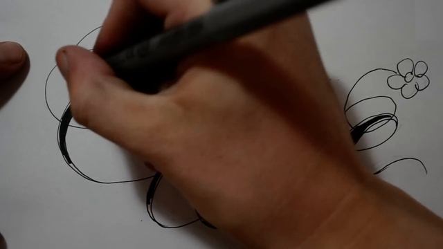 Name Tattoos - Drawing Fancy Script Design with Heart and Flowers смотреть онлайн