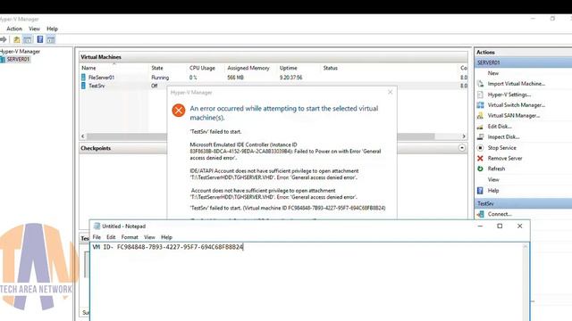 An error occurred while attempting to start the selected virtual machine | VM failed to start ? смотреть онлайн
