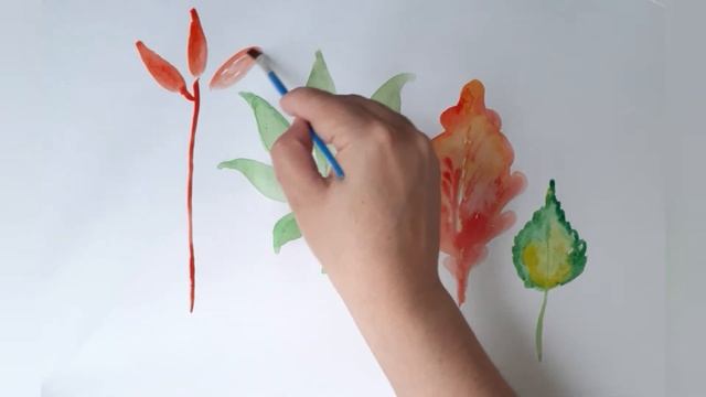ИЗО 1 класс. Рисуем сказочный лес из листьев разных пород деревьев. смотреть онлайн