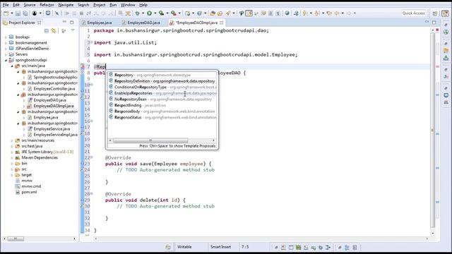 Spring Boot Hibernate - Creating Model class and Mapping with DB Table [Part 3] смотреть онлайн