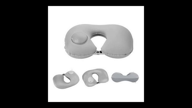 Надувная подушка для шеи с ручной накачкой RH34, в ассортименте, зелёный смотреть онлайн