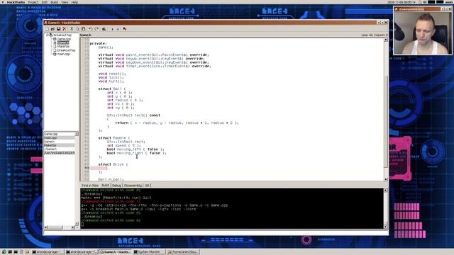 OS hacking: Let's make a simple breakout game in HackStudio! смотреть онлайн