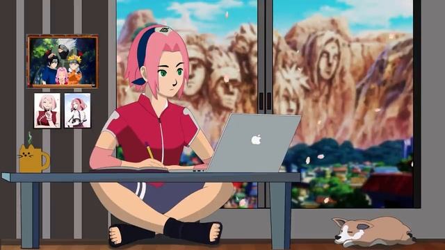 Sakura Vibes _ Lofi study relax and chill- музыка для учебы, музыка для работы, смотреть онлайн