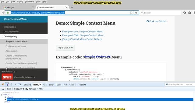 Selenium Webdriver : Code for Right Click using Actions Class : Tutorial 32 смотреть онлайн