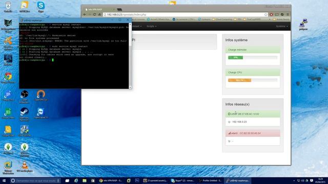 Test of a web interface for manage the RaspBerry Pi смотреть онлайн