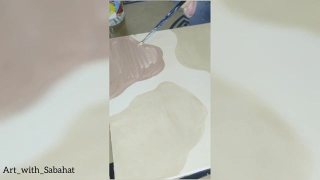 how to paint an abstract art || thread work and acrylic paints смотреть онлайн