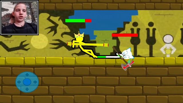 БОТ ГЕРОИЧЕСКИ КИНУЛСЯ ПОД ПОРШЕНЬ! (Играю в Supreme Duelist Stickman) смотреть онлайн