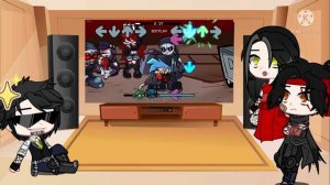 friday night funkin vs hank | sift heads and Madness combat reacts to the future Gacha Club