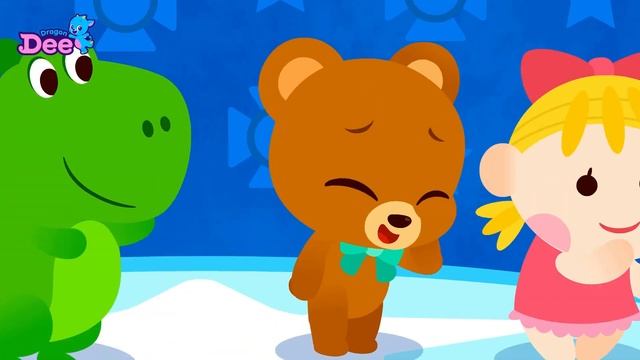 Teddy Bear? | Kids song with Dragon Dee | Nursery rhymes from mother goose | Robottrains official смотреть онлайн