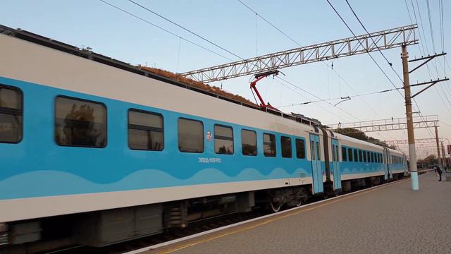 24.09.20. Электропоезд ЭП2Д-0107 на станции Инкерман-1 смотреть онлайн