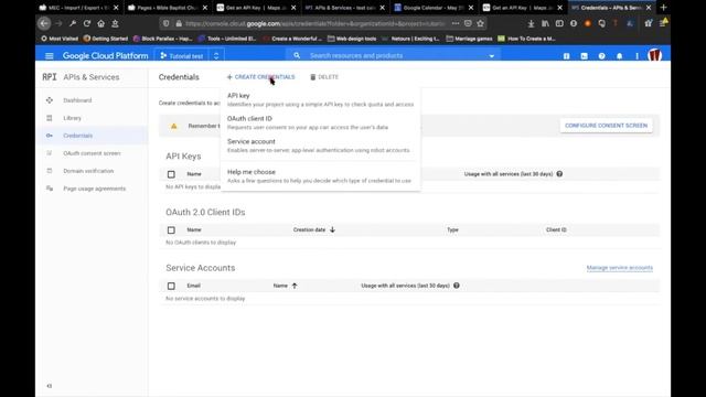 Getting an API KEY and CALENDAR ID смотреть онлайн