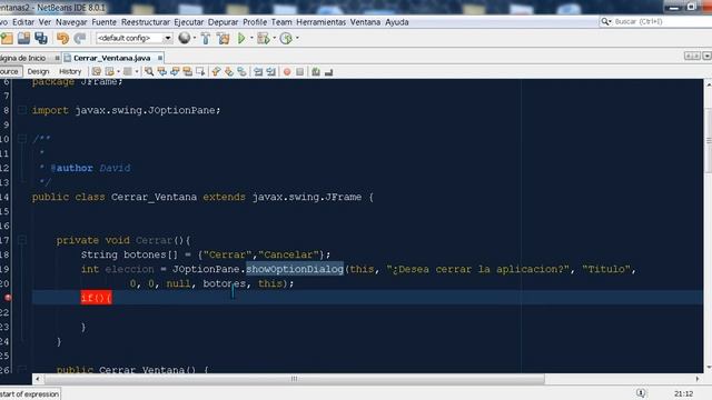Confirmacion al cerrar JFRAME смотреть онлайн