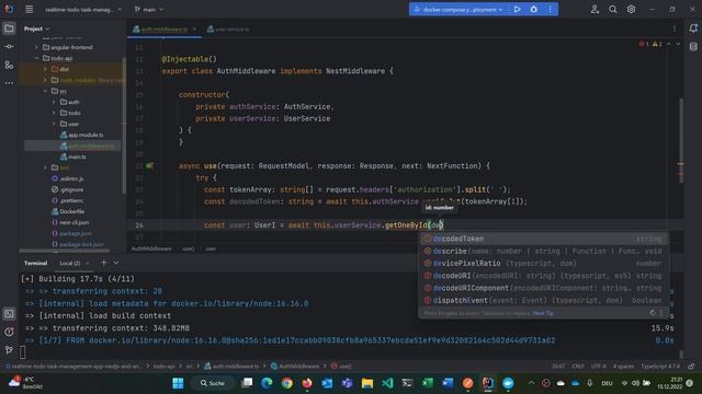 NestJS: Websockets w/ Socket.io & Auth Middleware | NestJS & Angular | Task Management App 05 смотреть онлайн