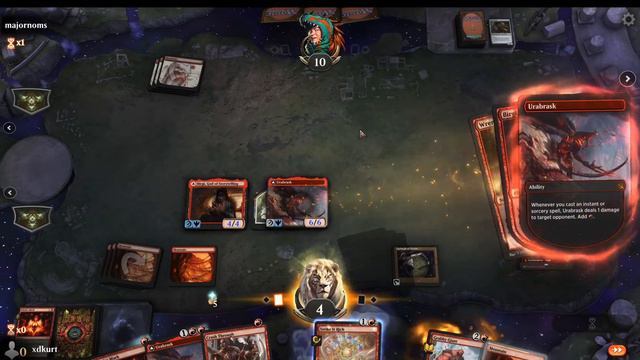 Turn 2 Win Birgi/Urabrask VS mono R | Festival: Immortal Sun Historic | MTGA Gameplay смотреть онлайн