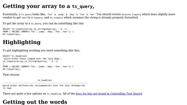 Databases: finding keywords in text using full text search in PostgreSQL (2 Solutions!!) смотреть онлайн