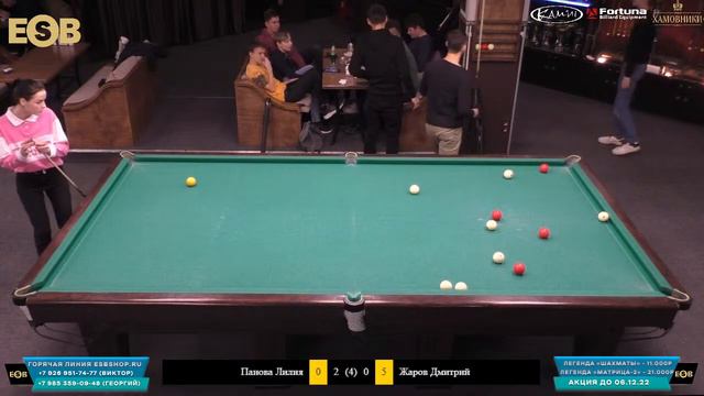Панова лиля - Жаров Дмитрий | 5 стол | 24 ТУР Legend CUP "Корона" | БК ЛЕГЕНДА |03-04/12/22 смотреть онлайн