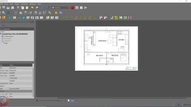HOW TO PLOT OR PRINT A 2D FLOOR PLAN IN FREE CAD || ARCHITECTURAL FLOOR PLAN IN FREE CAD смотреть онлайн