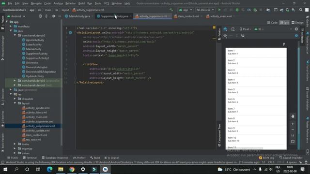 Guide universitaire - App Android avec SQLite database смотреть онлайн