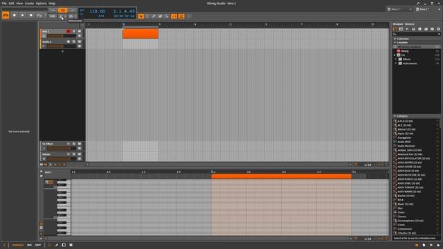 Bitwig Studio | Верхняя Панель 2.2 смотреть онлайн
