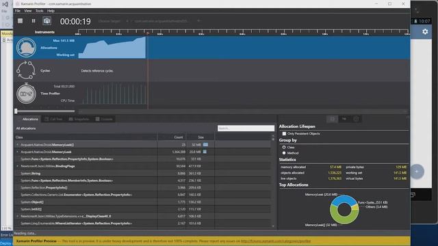 Visual Studio 2017 Launch Xamarin Inspector & Profiler for Visual Studio Enterprise смотреть онлайн