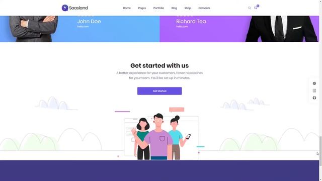 Support Chat Platform Landing Page Demo Preview | Saasland MultiPurpose WordPress Theme смотреть онлайн