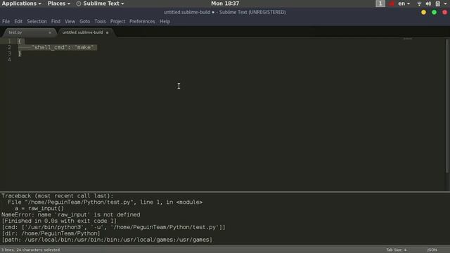 Setting Sublime Text to build Python program смотреть онлайн