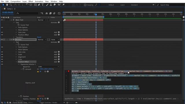 Advanced AE Expressions - Multiline Text Borders - Part 2