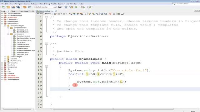 Ejercicio #3 Java- Mostrar en pantalla los números de 2 en dos, a partir del 50, hasta llegar a 100 смотреть онлайн