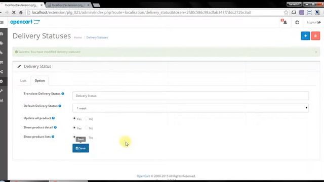 Delivery Status - OpenCart Extension (Promotion) смотреть онлайн